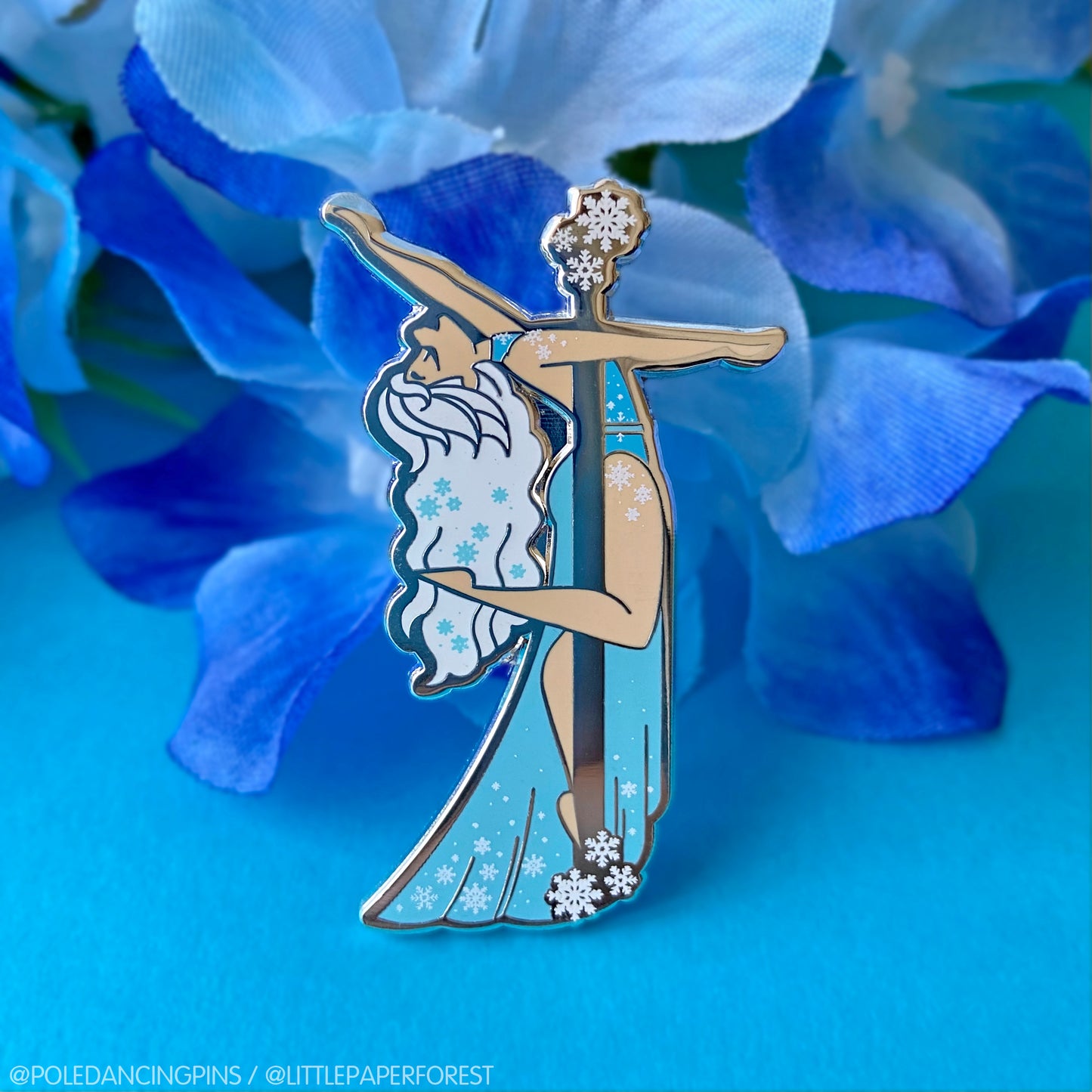 Figure Skater (White Hair) Enamel Pin