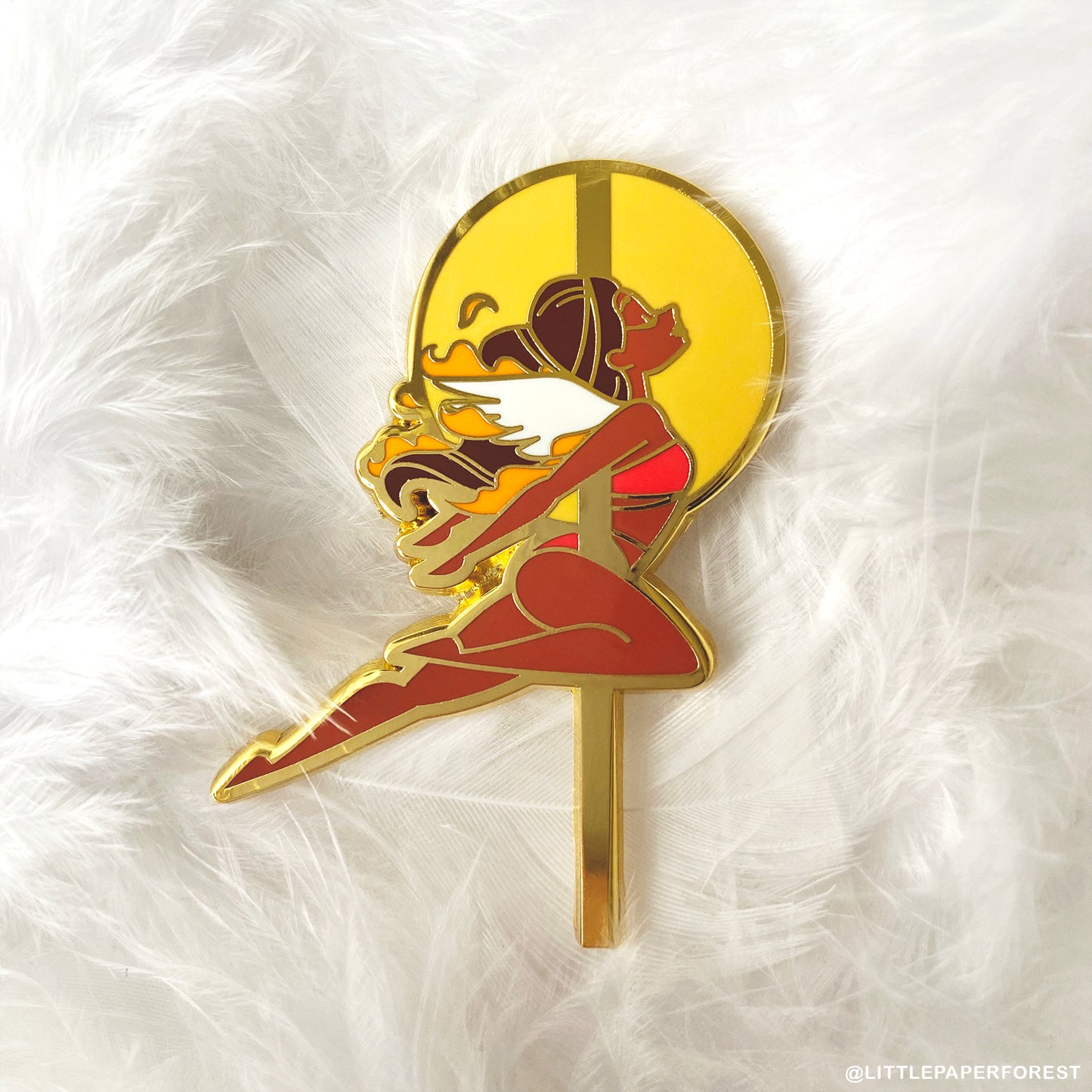 Icarus (Dark Brunette) Enamel Pin