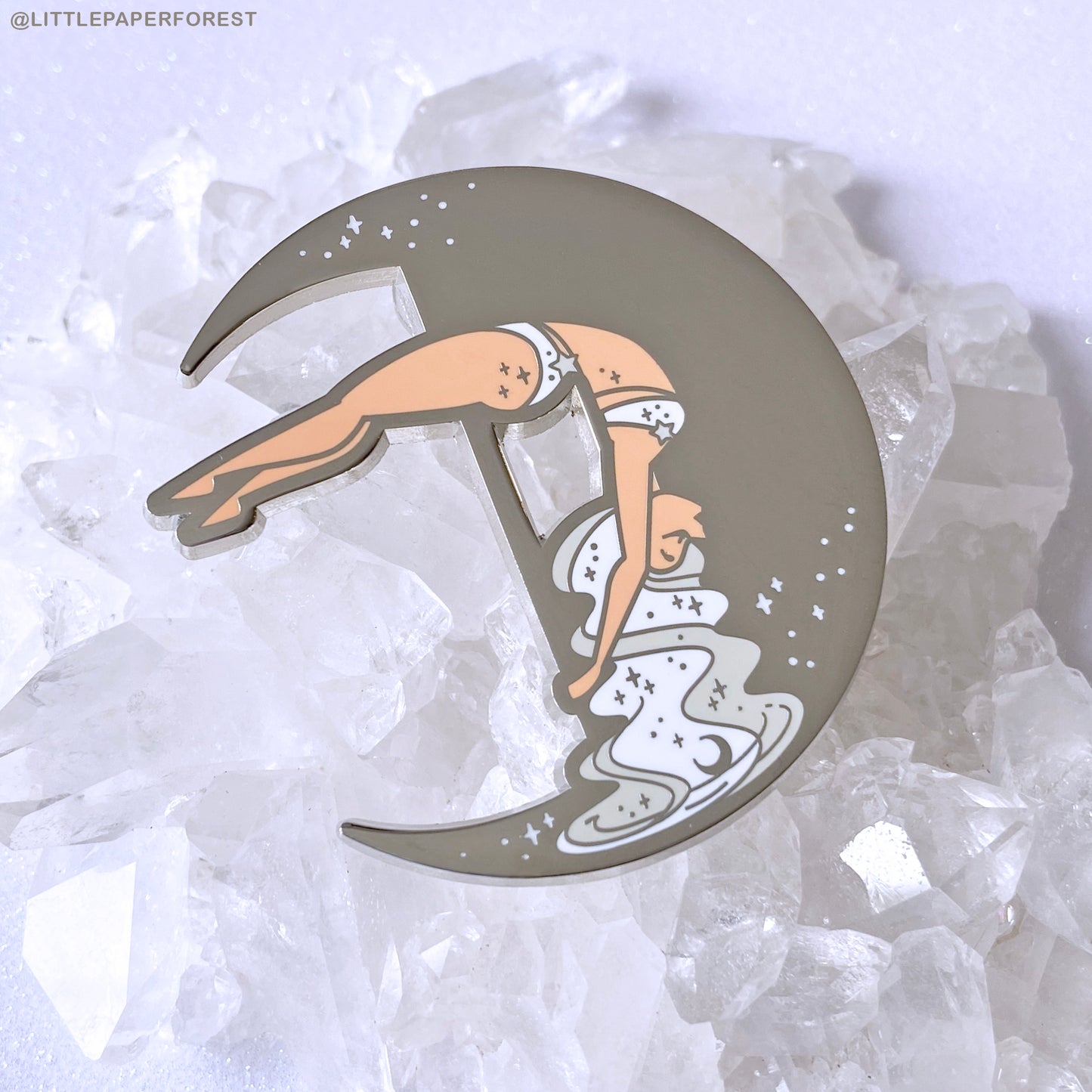 Crescent Moon Enamel Pin