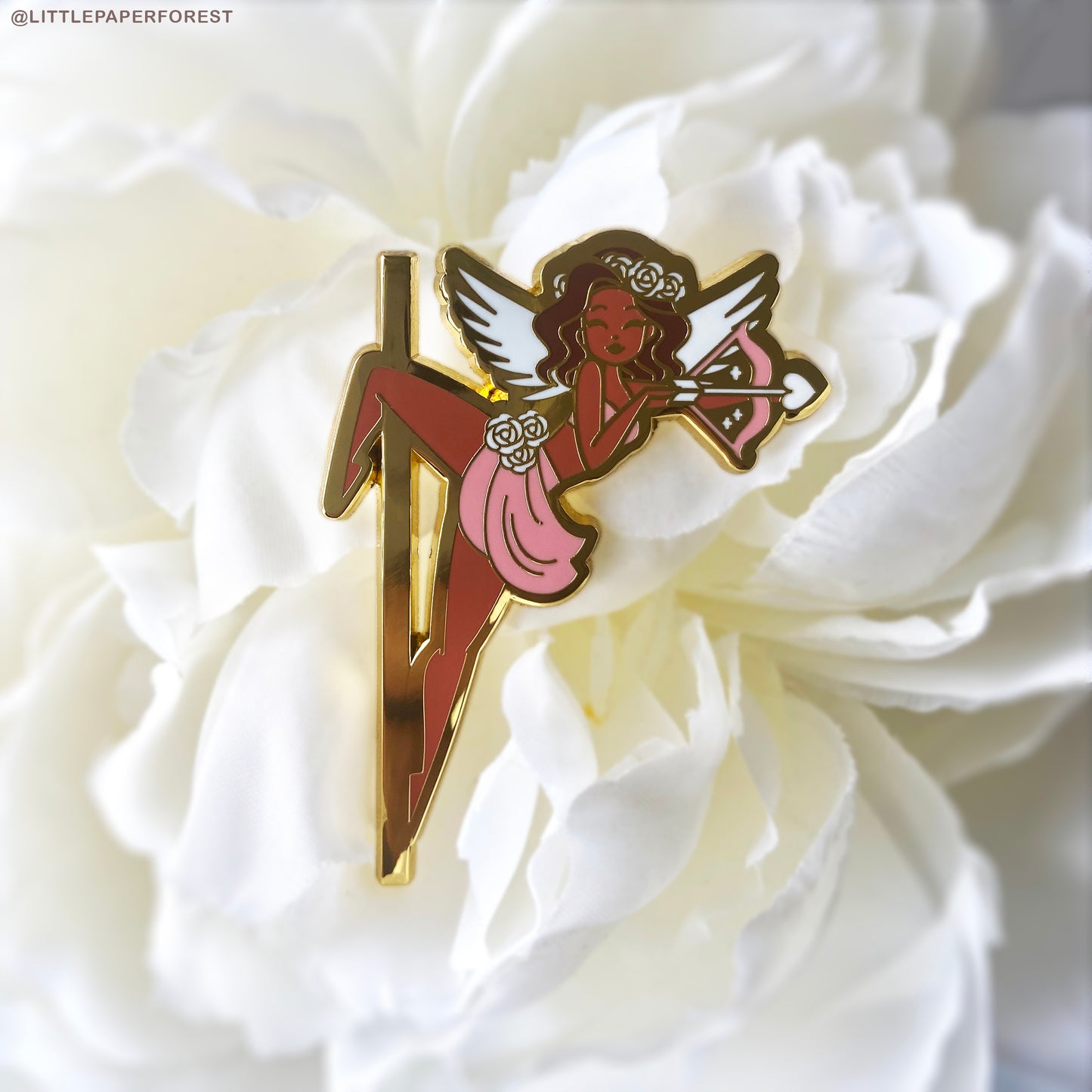 Cupid (Brunette) Enamel Pin