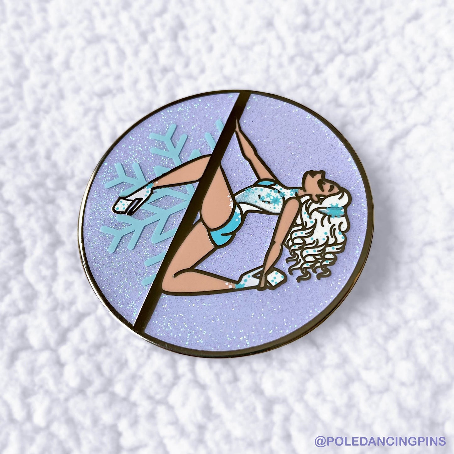 Snowflake (Light Skin) Enamel Pin
