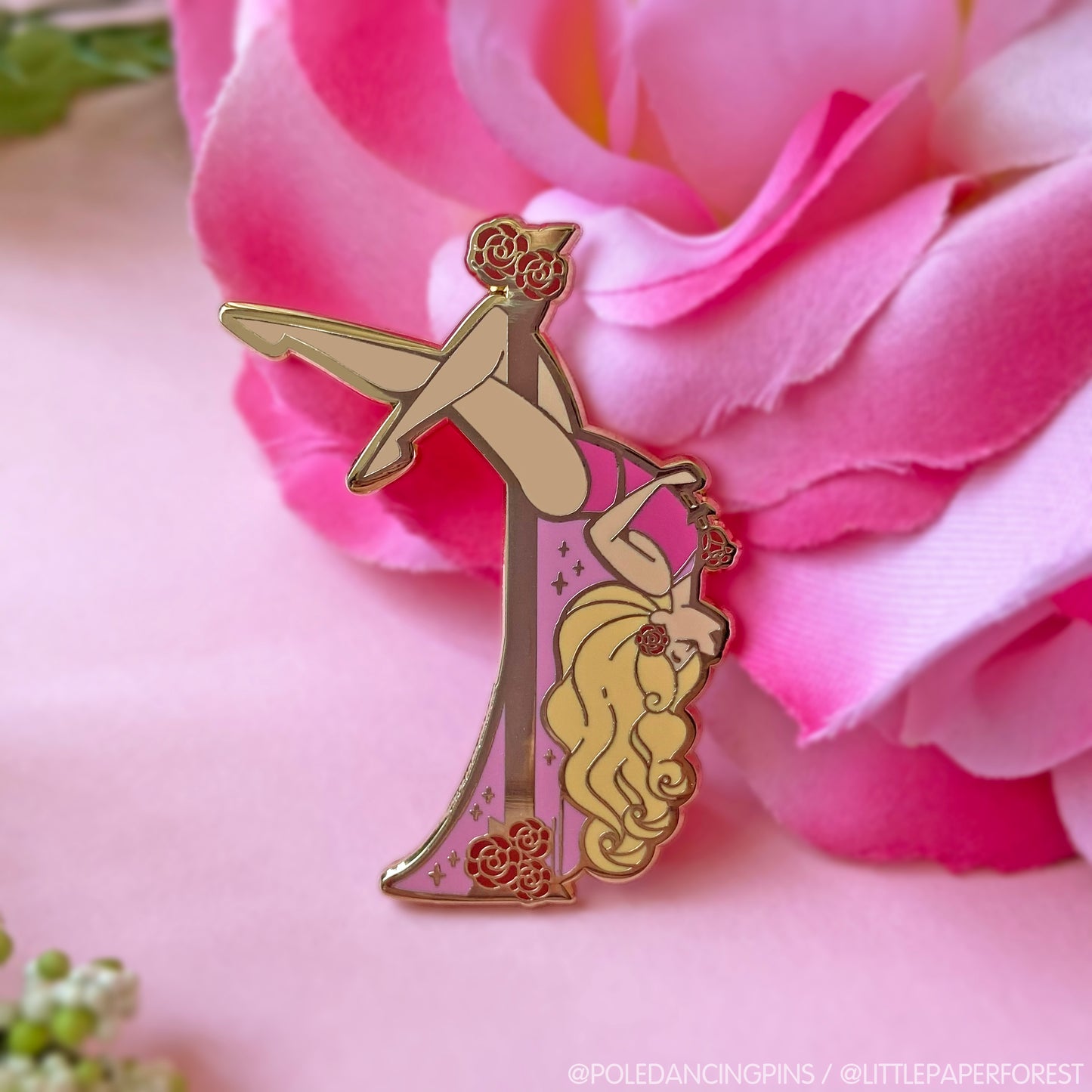 Sleeping Beauty (Blonde) Enamel Pin