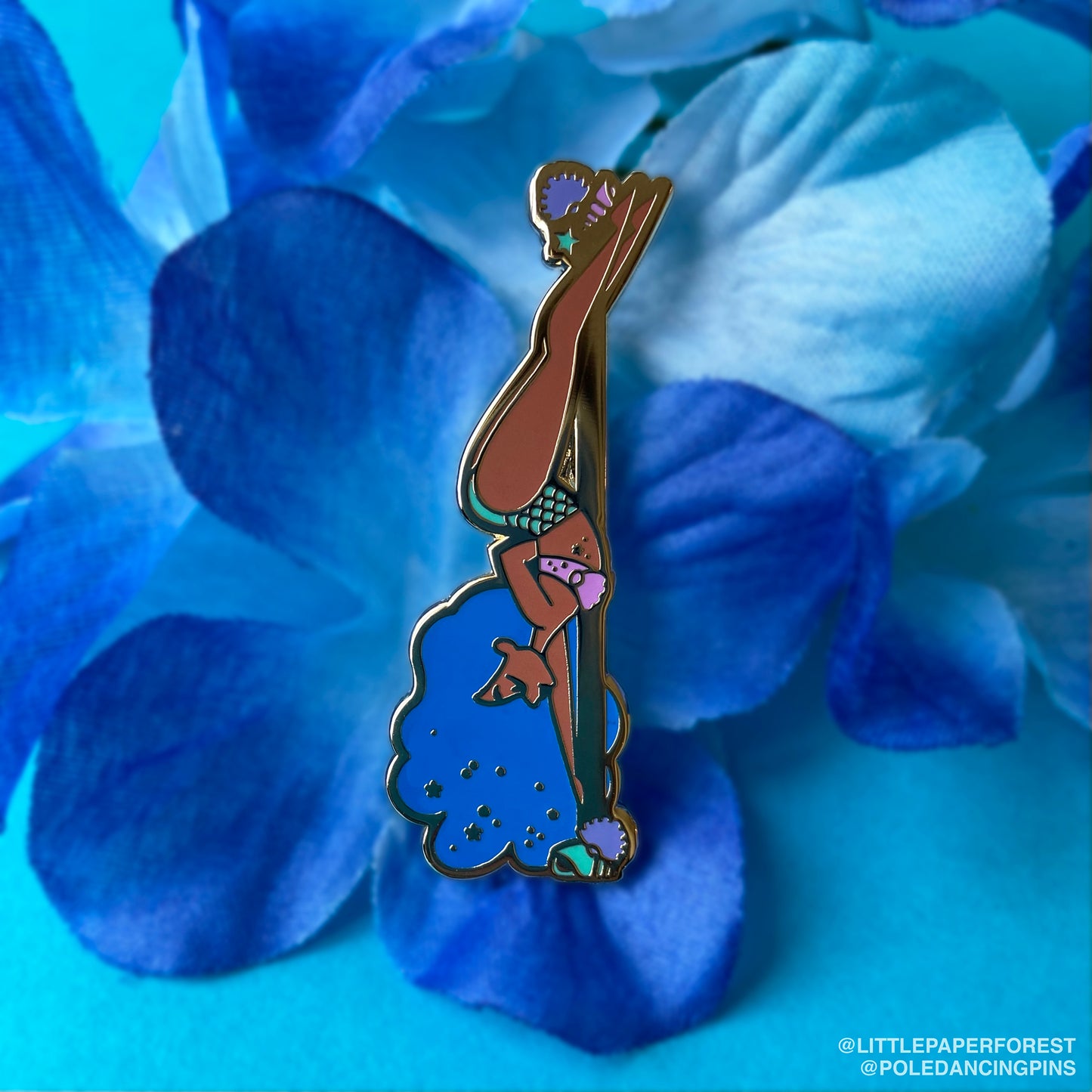 Mermaid (Blue Hair) Enamel Pin