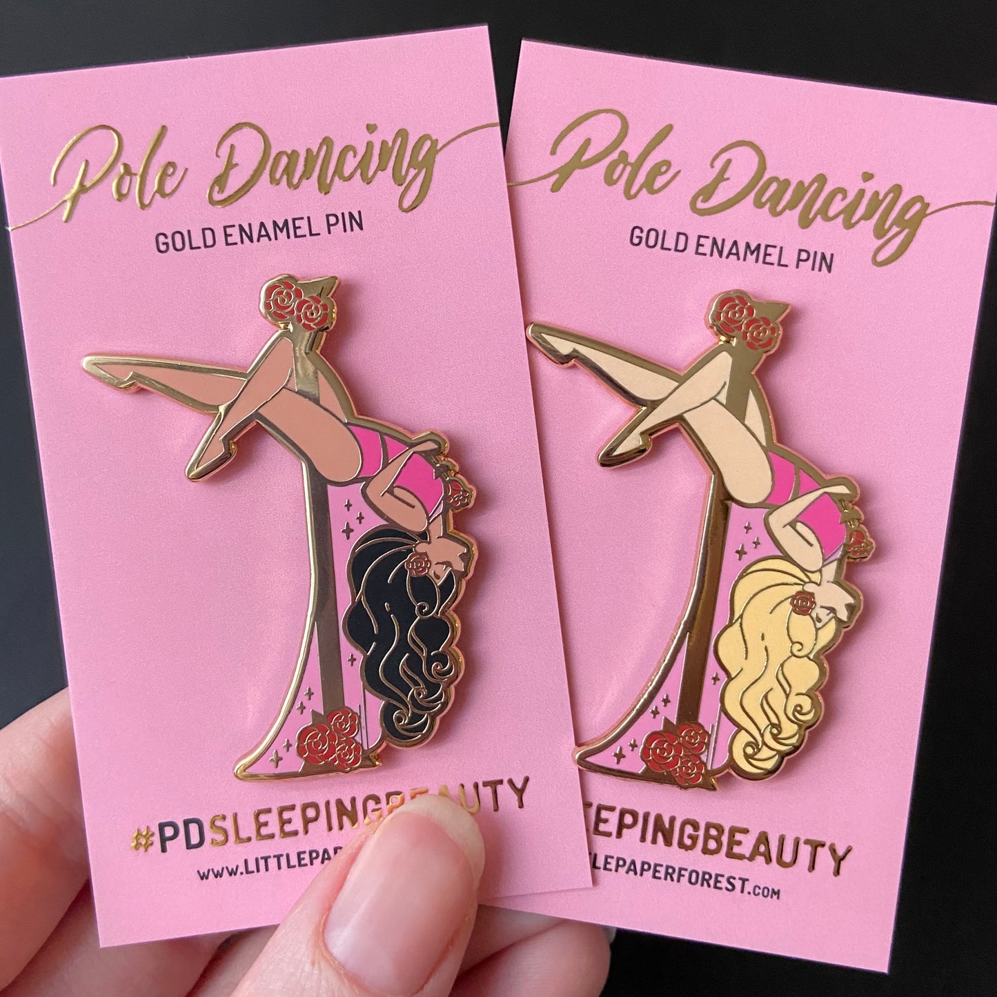Sleeping Beauty (Blonde) Enamel Pin