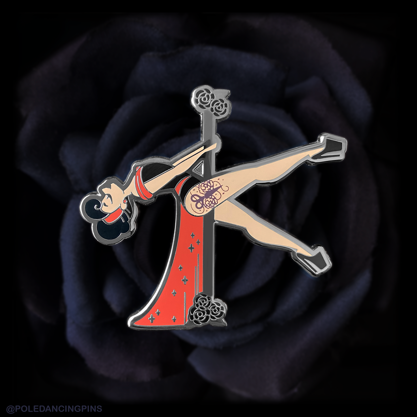 Scissor Sit (Light Skin) Tattooed Ed. Enamel Pin