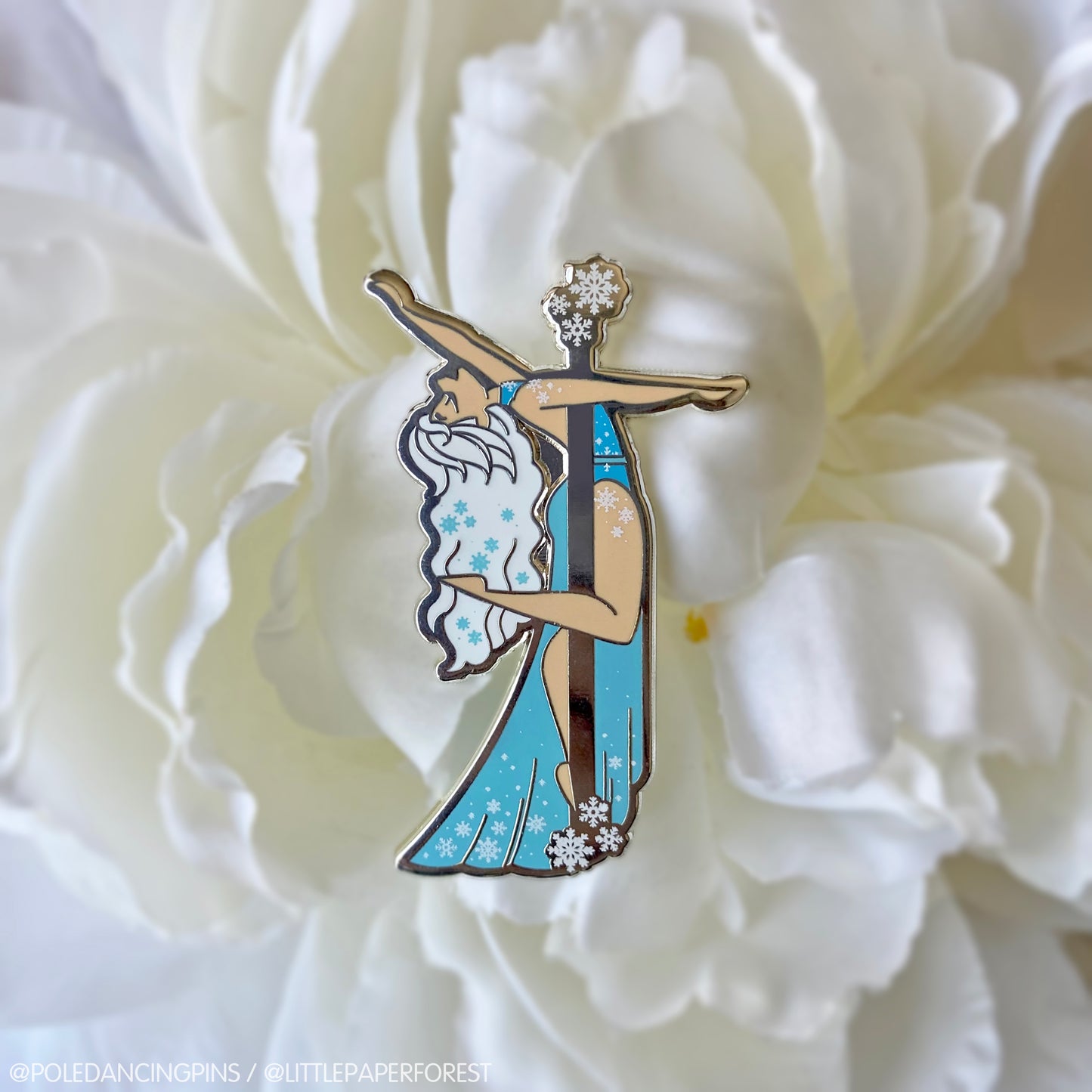 Figure Skater (White Hair) Enamel Pin
