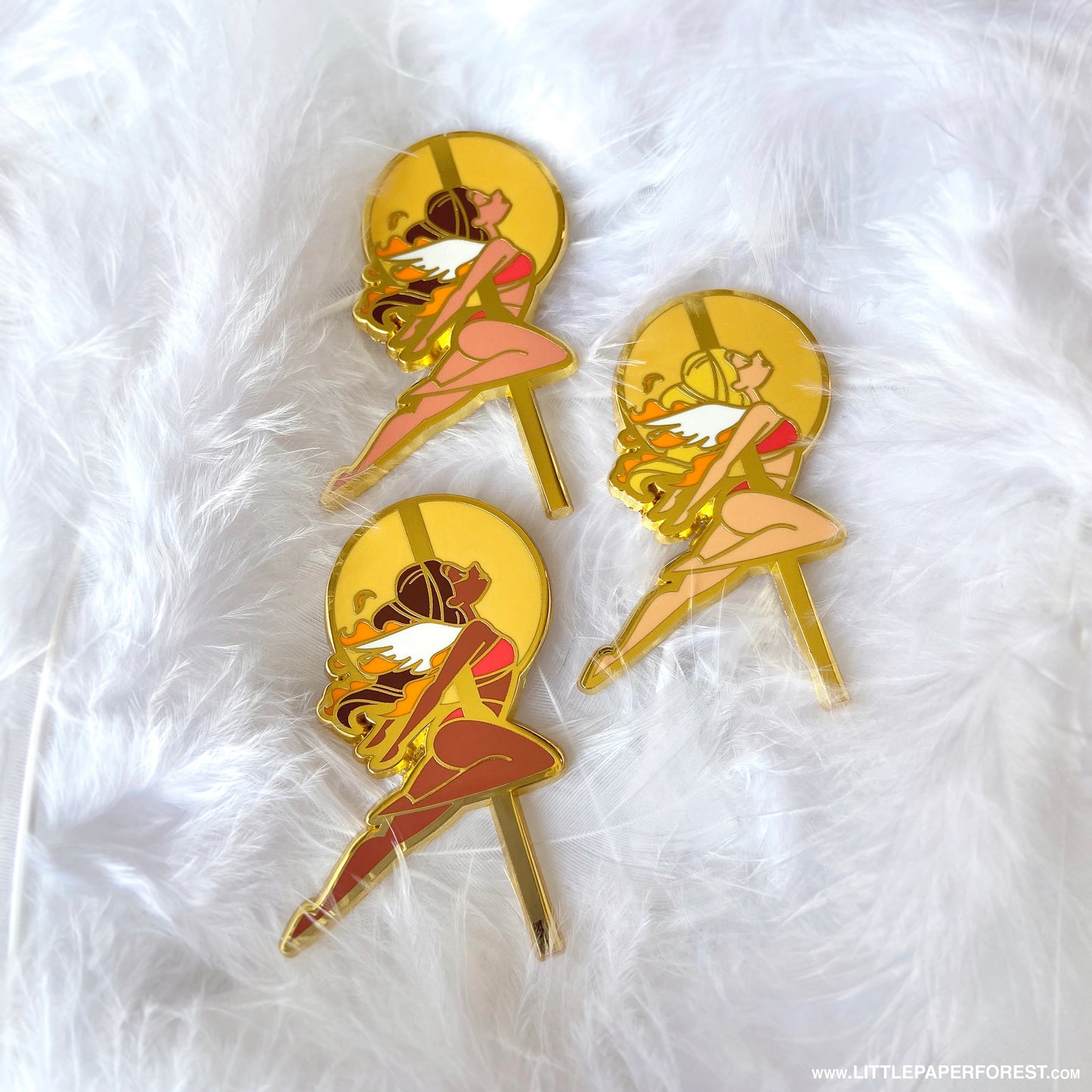 Icarus (Dark Brunette) Enamel Pin