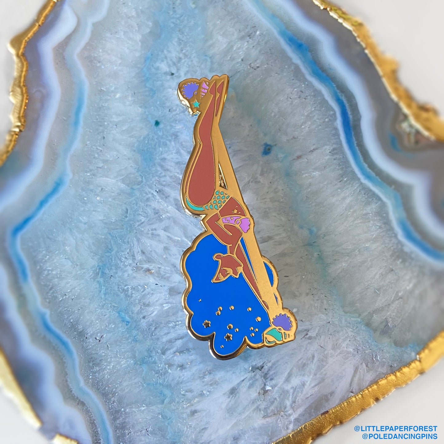 Mermaid (Blue Hair) Enamel Pin