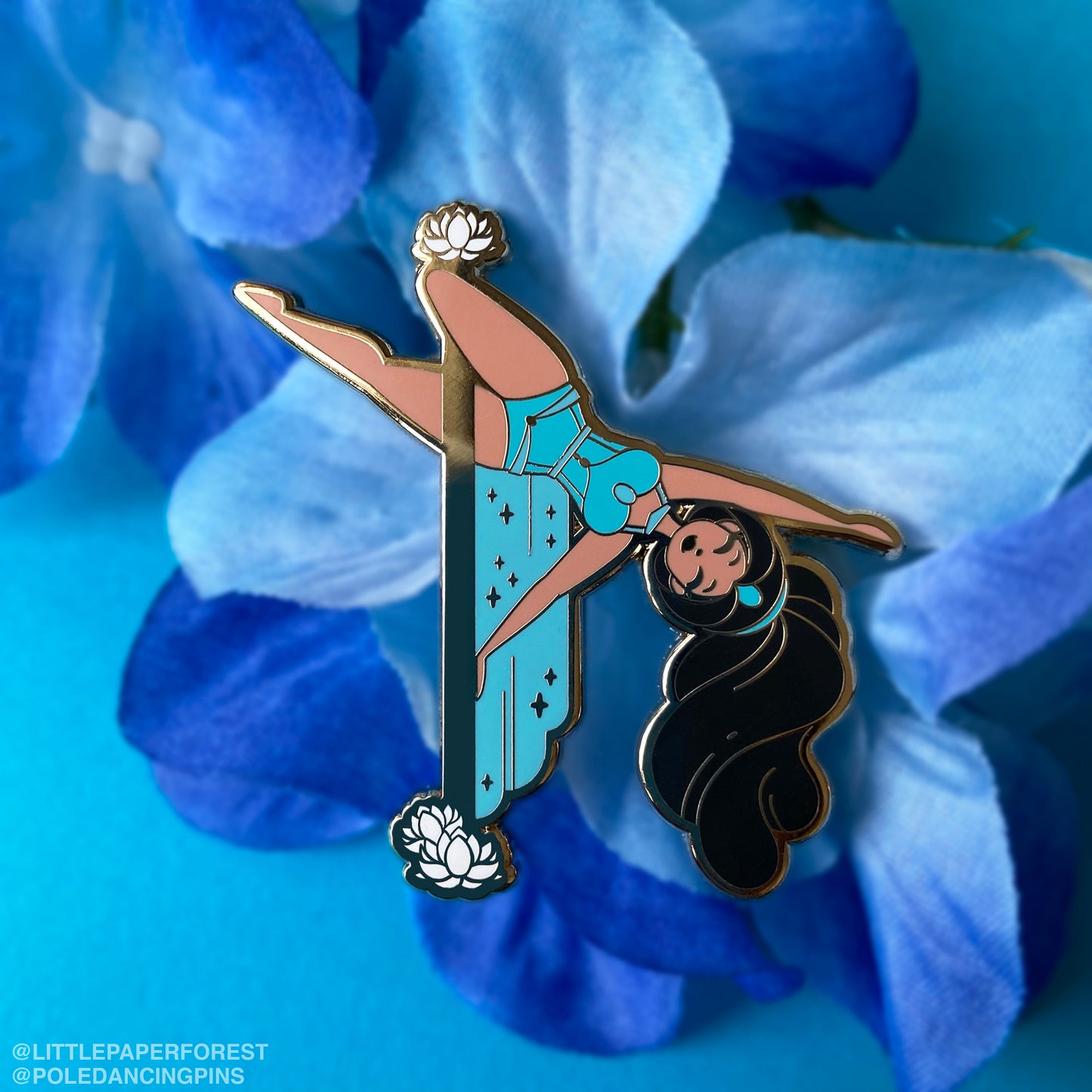 Jasmine Enamel Pin