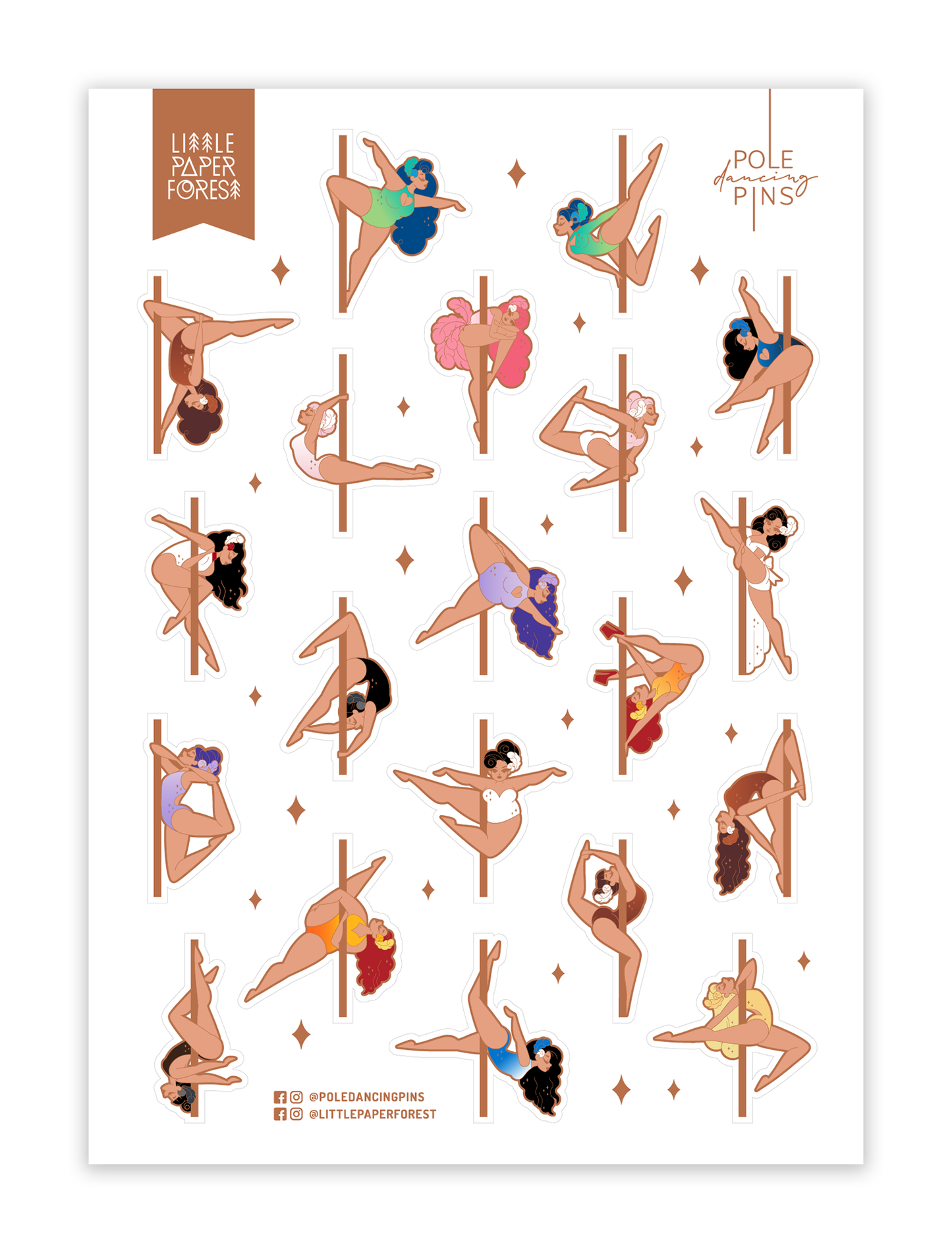 Birds of a Feather A6 Transparent Sticker Sheet
