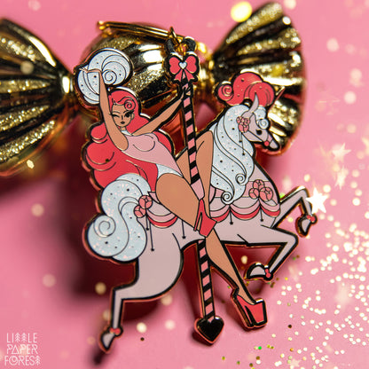 Unicorn Carousel Keychain