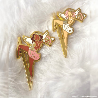 Cupid (Brunette) Enamel Pin