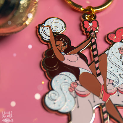 Unicorn Carousel Keychain