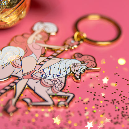 Unicorn Carousel Keychain