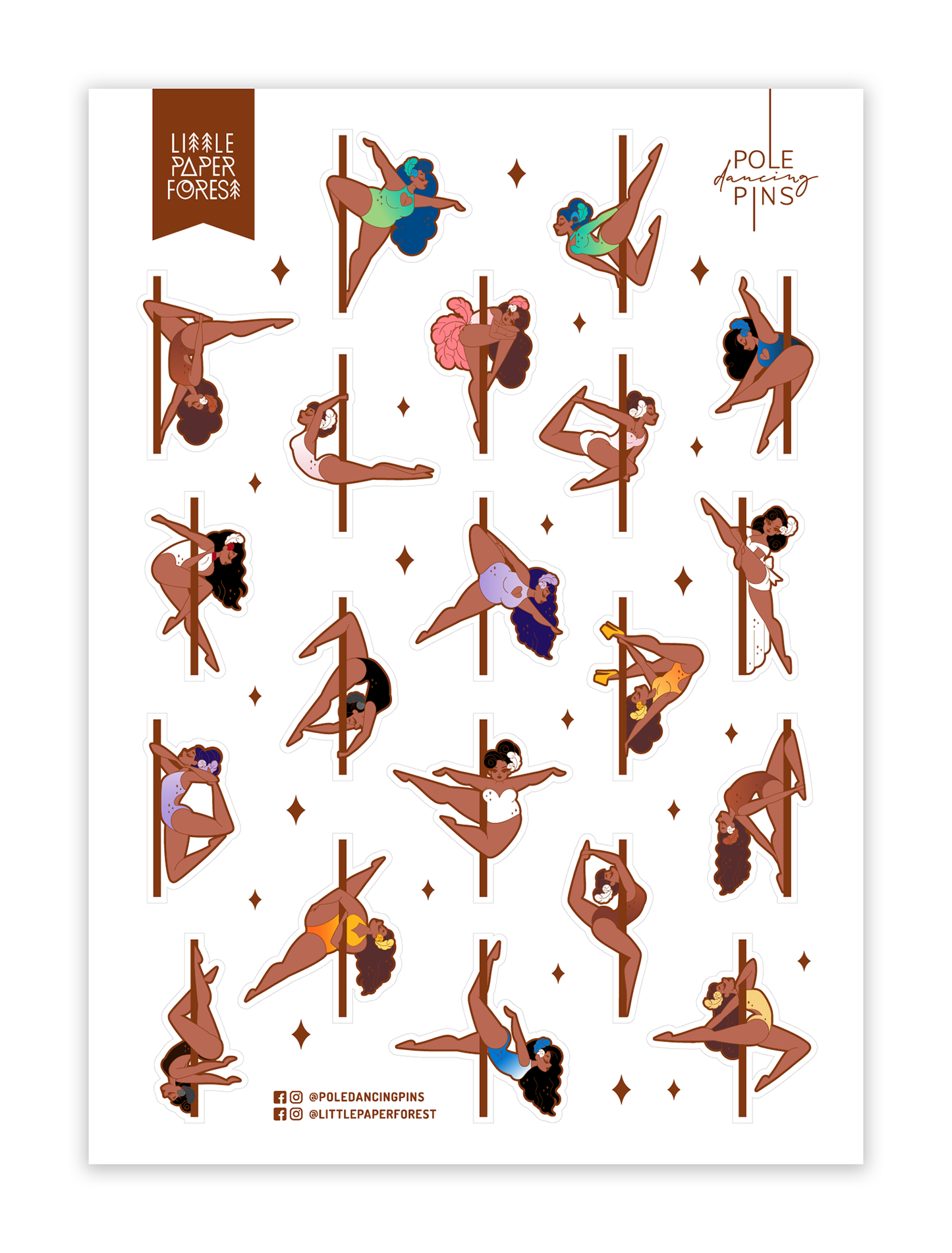 Birds of a Feather A6 Transparent Sticker Sheet