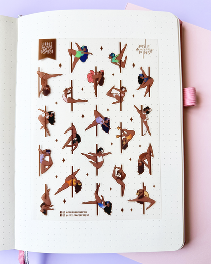 Birds of a Feather A6 Transparent Sticker Sheet