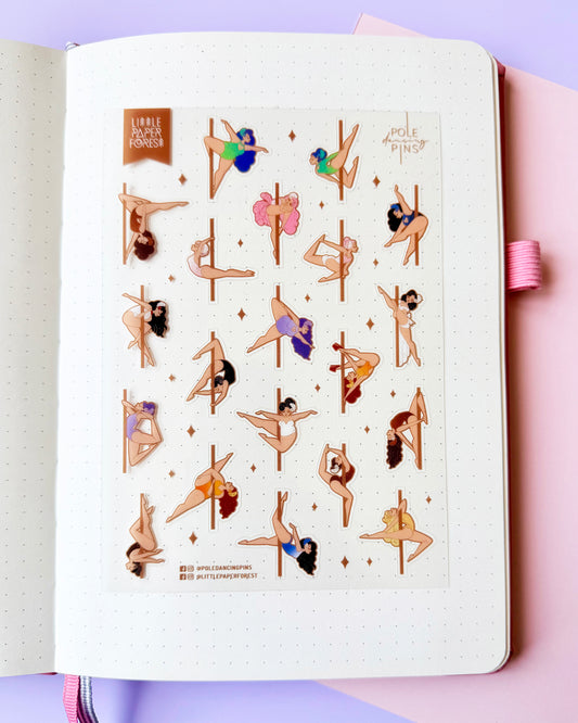 Birds of a Feather A6 Transparent Sticker Sheet